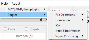 Help menu